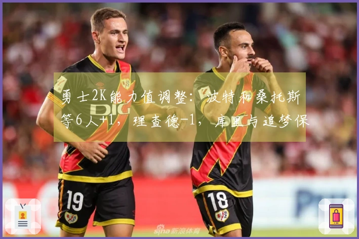 勇士2K能力值调整：波特和桑托斯等6人+1，理查德-1，库里与追梦保持不变